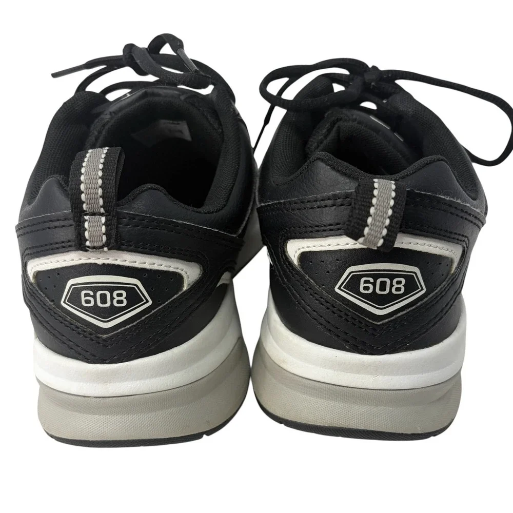 New Balance 608v5 MX608RB5 Mens 7 4E Extra Wide Black Leather Training Shoes